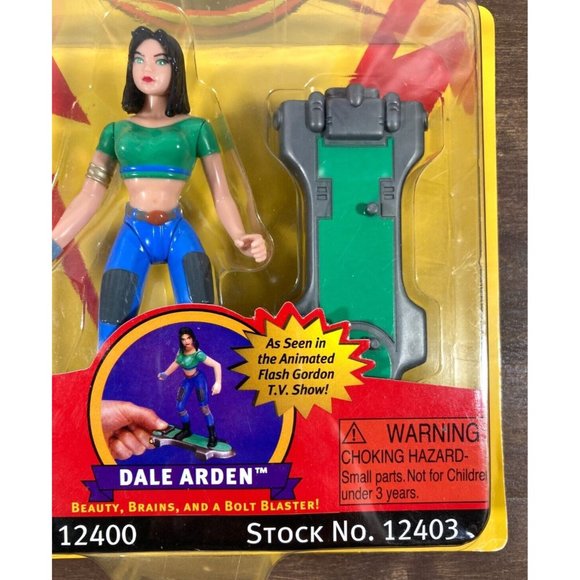 1996 FLASH GORDON Dale Arden Action Figure NEW ON CARD Playmates Animated Series - Picture 2 of 7